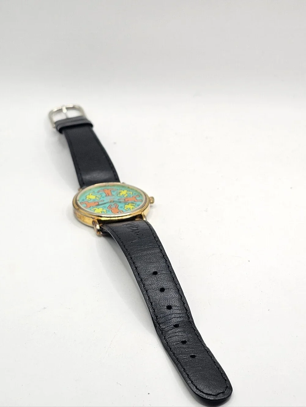 1989 Keith Haring LITO Paris Green Edition Wristwatch Untested